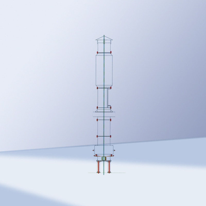 炉顶高温热风冲天炉